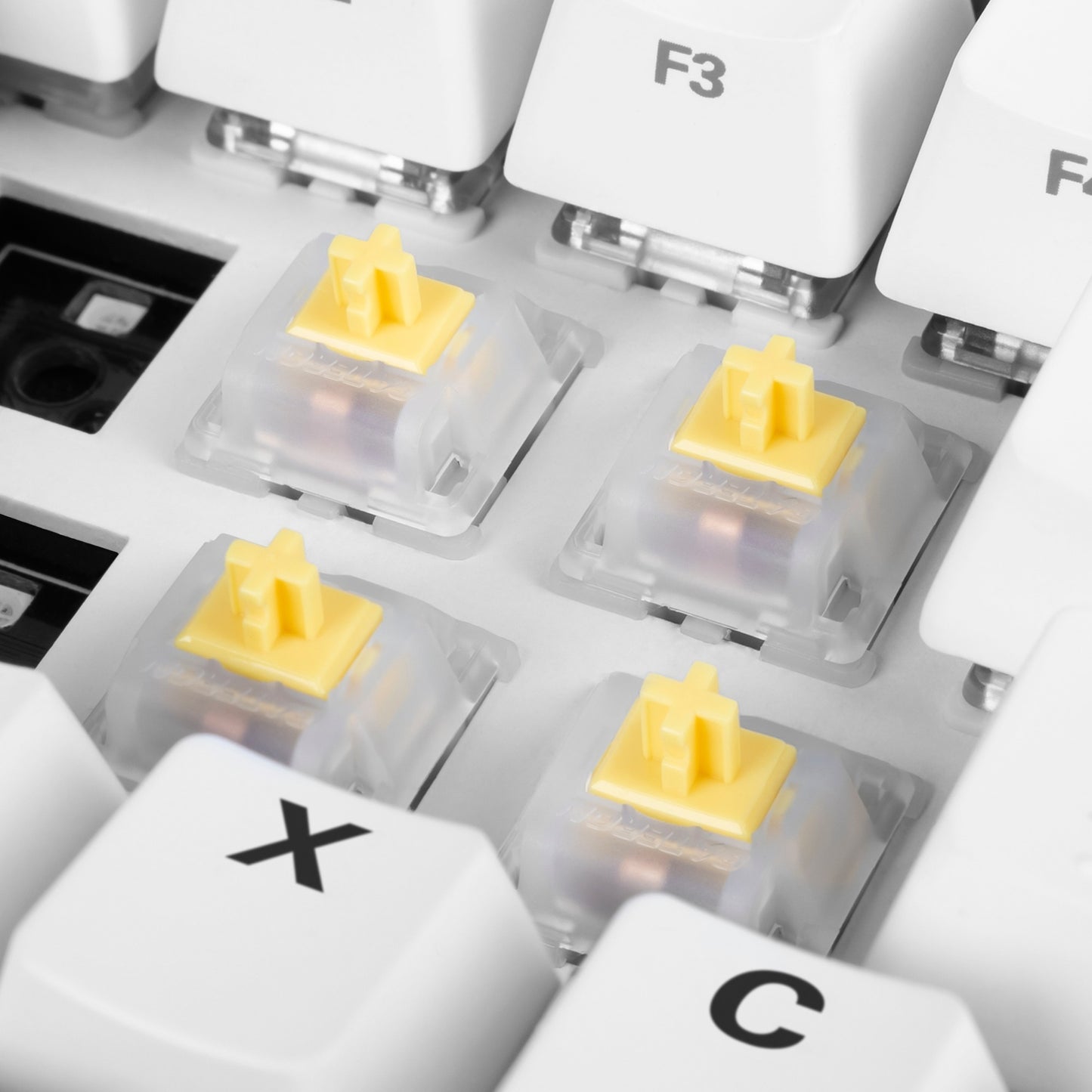 Sharkoon Gateron Cap Milky-Yellow Switch-Set (gelb/weiss, 35 Stück)