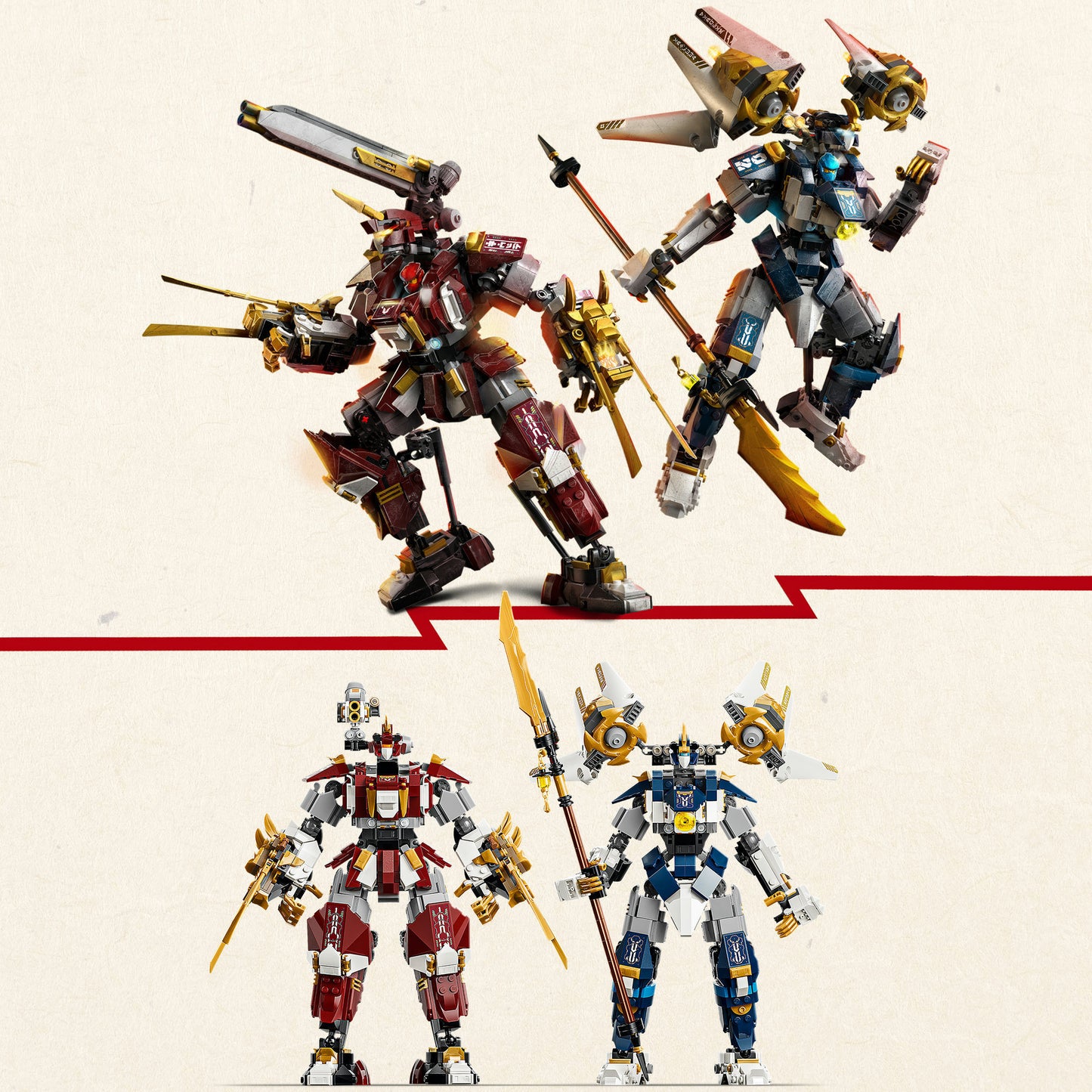 71870 Ninjago Die Zwillings-Titanmechs, Konstruktionsspielzeug