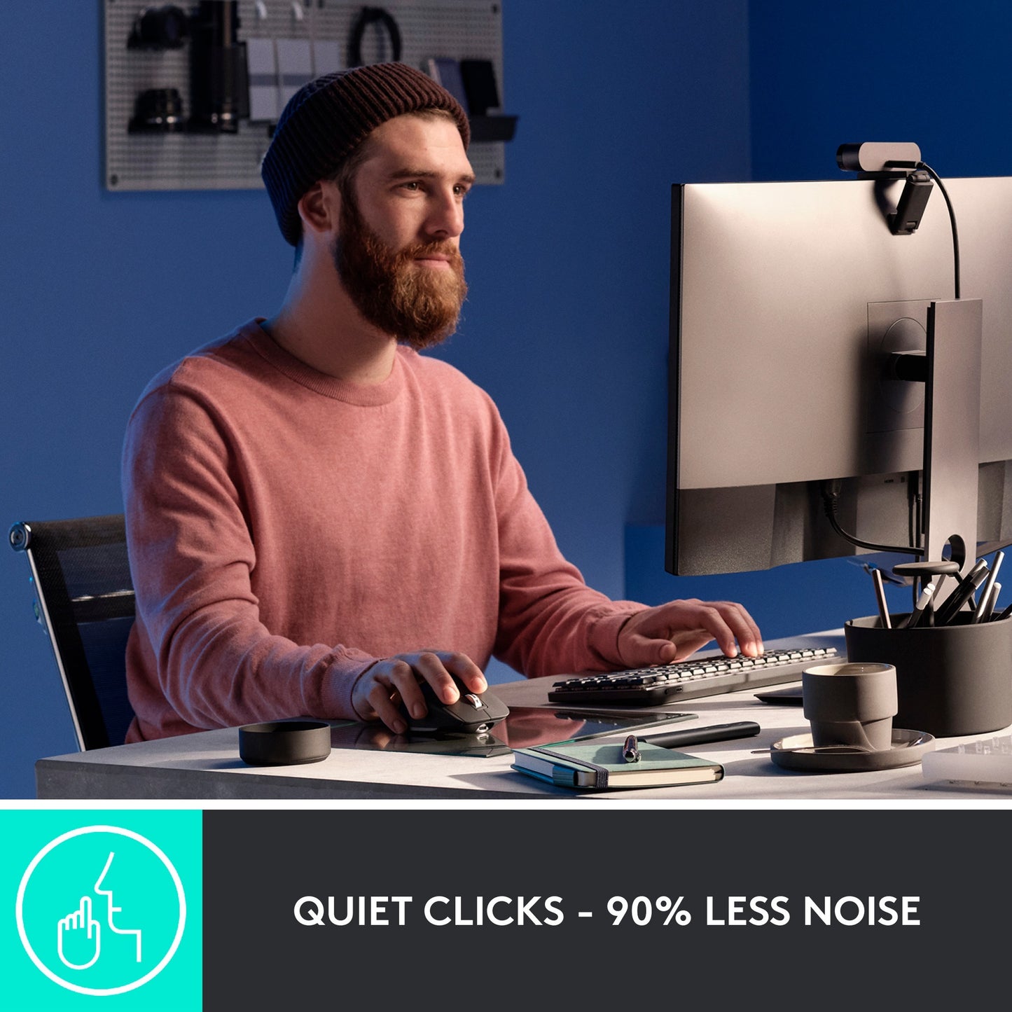 Logitech MX Master 3S (graphit, 7 Tasten, Logi Bolt, Bluetooth, kompatibel mit PC/Mac/iPad/Android)