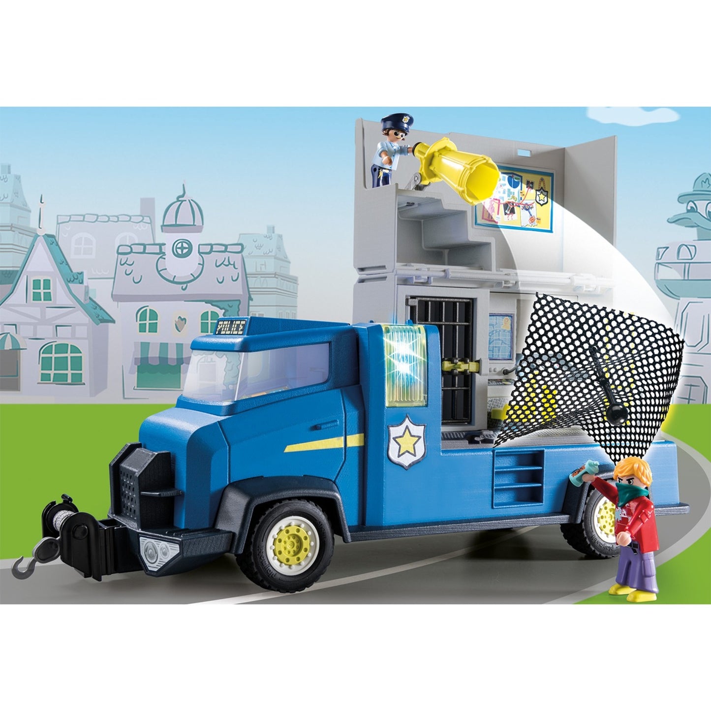 PLAYMOBIL 70912 DUCK ON CALL Polizei Truck, Konstruktionsspielzeug