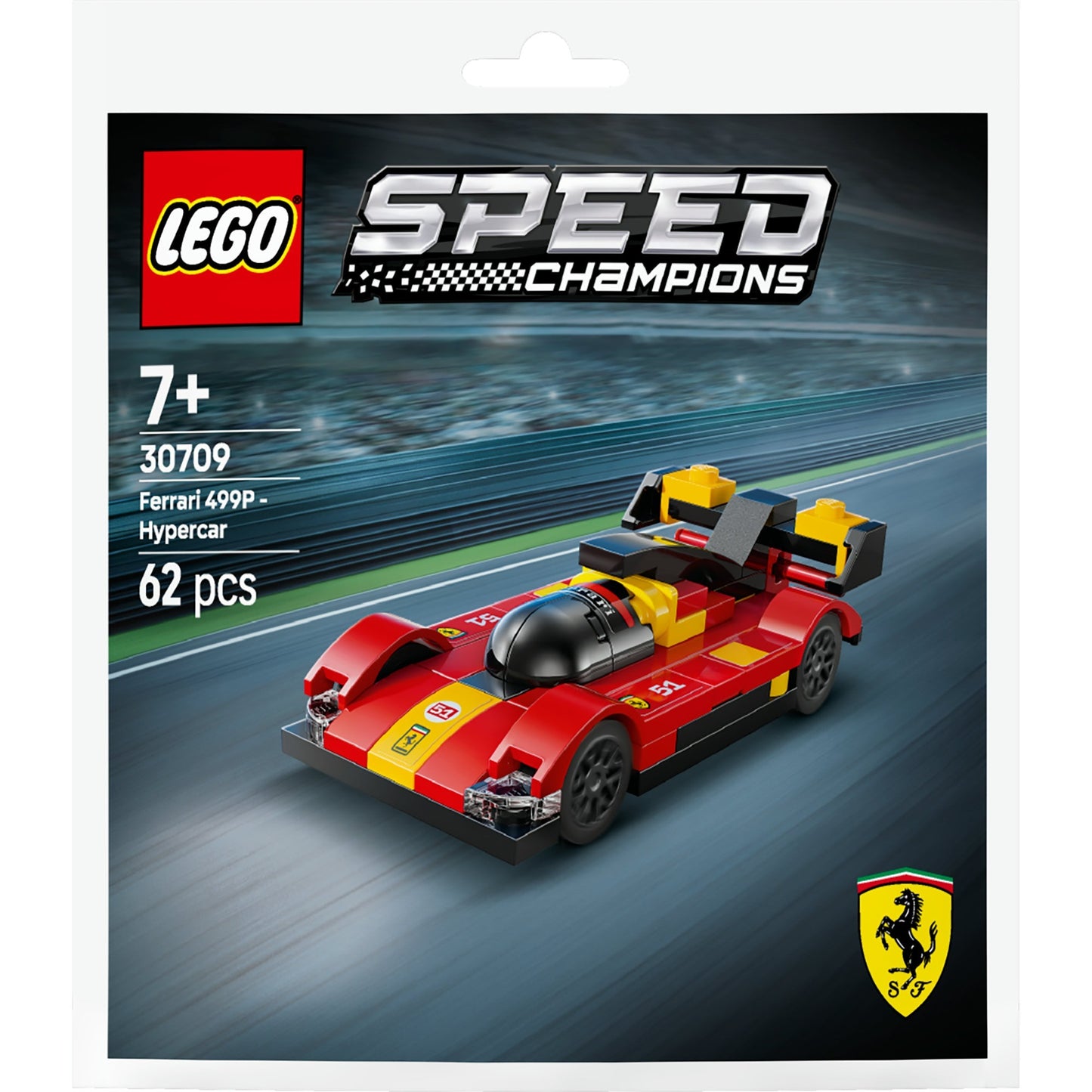 30709 Speed Champions Ferrari 499P Supersportwagen, Konstruktionsspielzeug