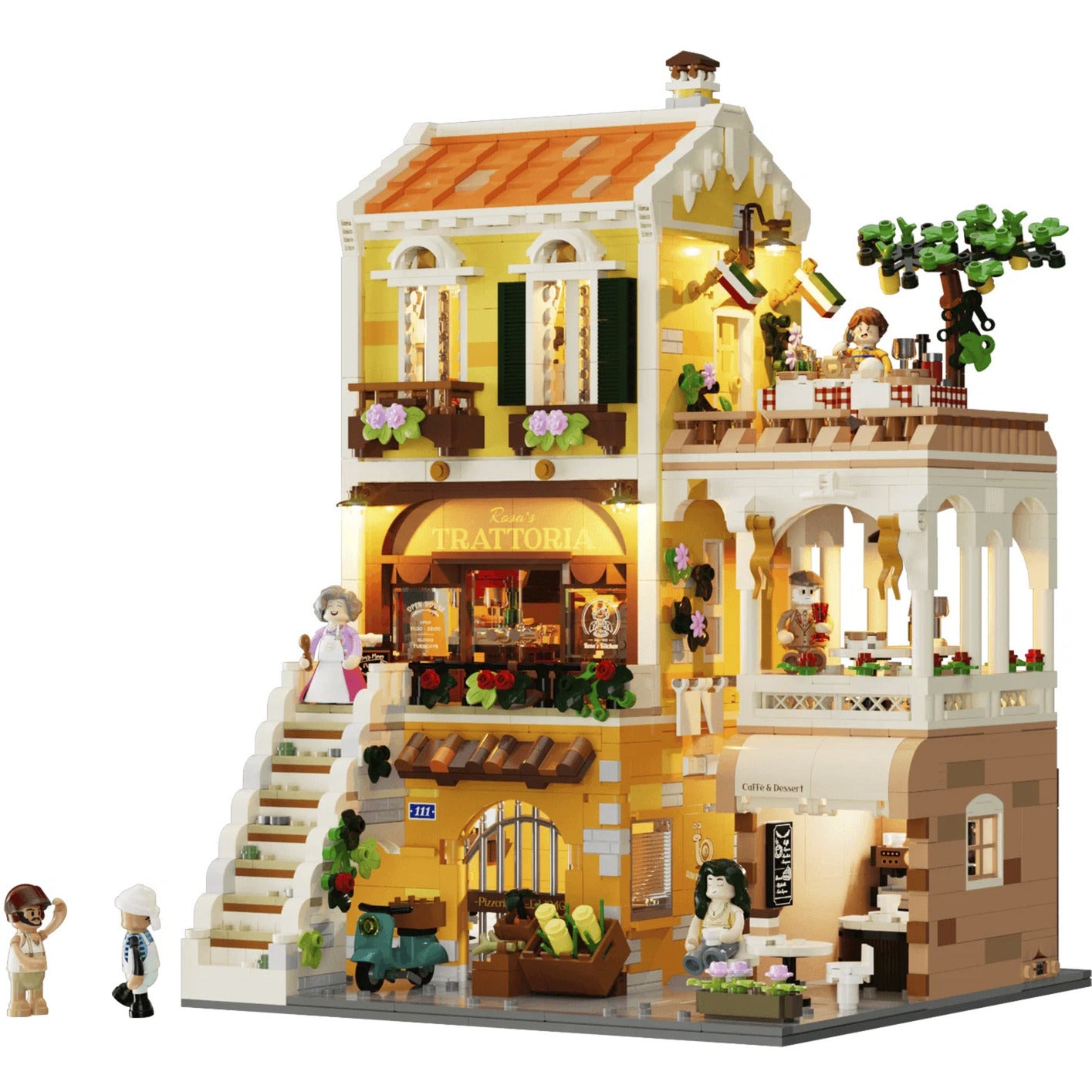 Italienisches Restaurant mit Hausmannskost, Konstruktionsspielzeug