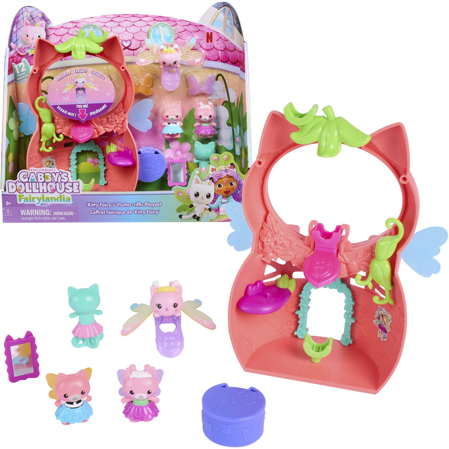 Gabby's Dollhouse Fairylandia - Flutter Fairy Spielset, Spielgebäude