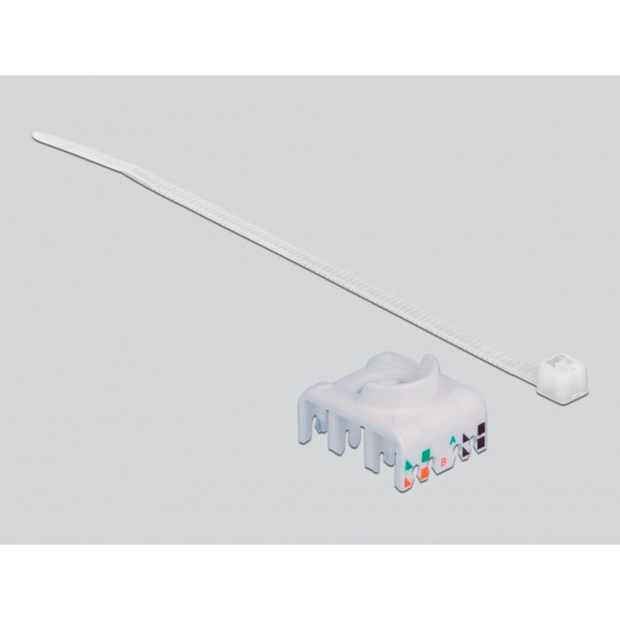 DeLOCK Hutschienenadapter mit Keystone-Modul RJ-45 > Cat.6a LSA (grau)