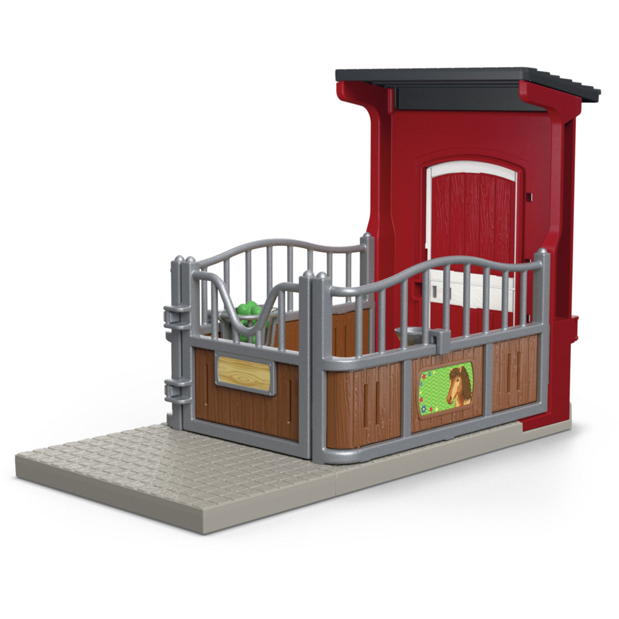 Farm World Ponybox mit Mustang Stute, Spielfigur