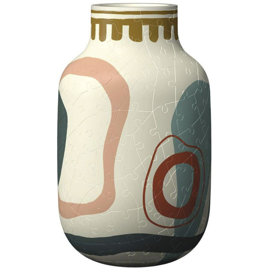 3D Puzzle Vase Organic Beige