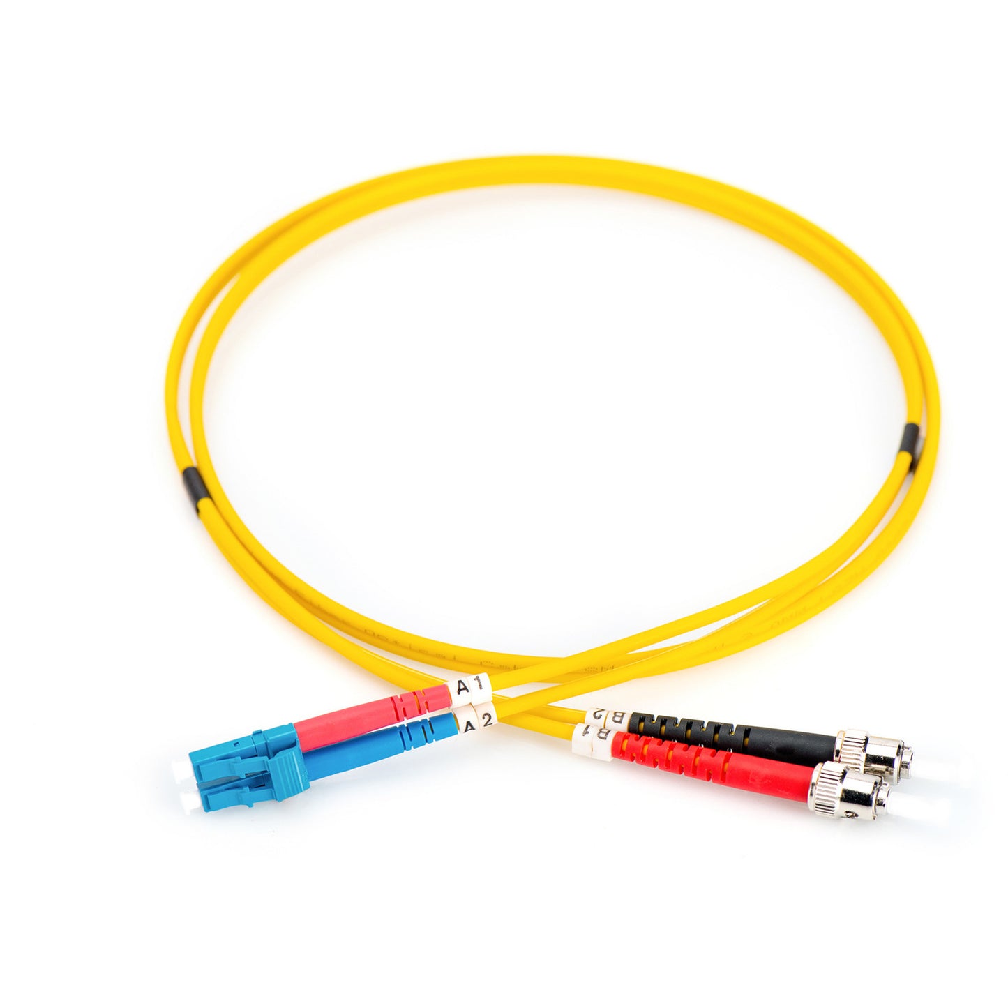 LWL Patchkabel, Duplex, LC > ST Stecker, Singlemode OS2