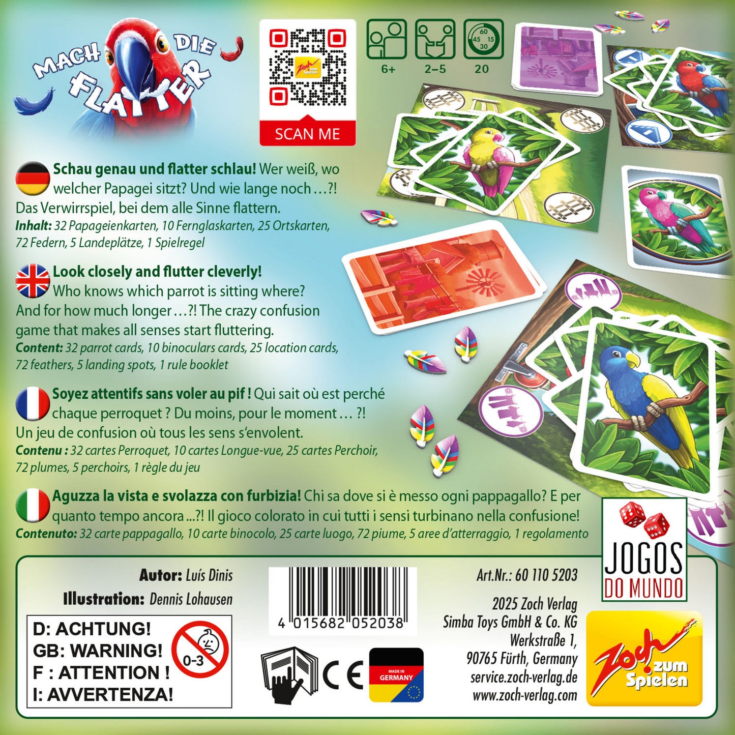 Mach die Flatter, Brettspiel