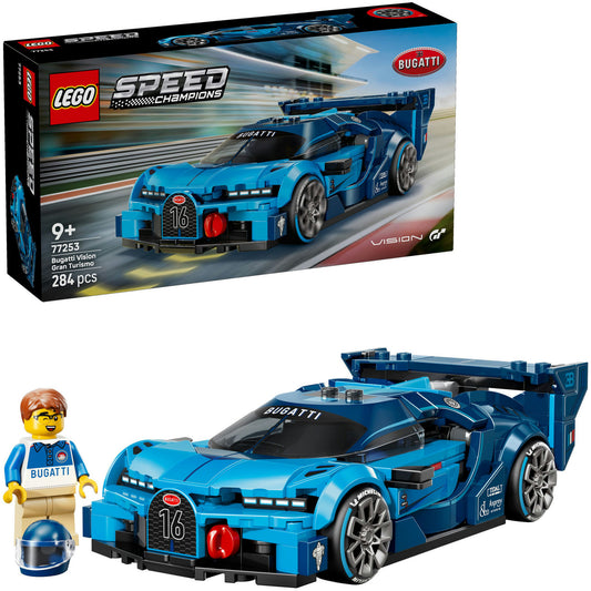 77253 Speed Champions Bugatti Vision GT Hypersportwagen, Konstruktionsspielzeug
