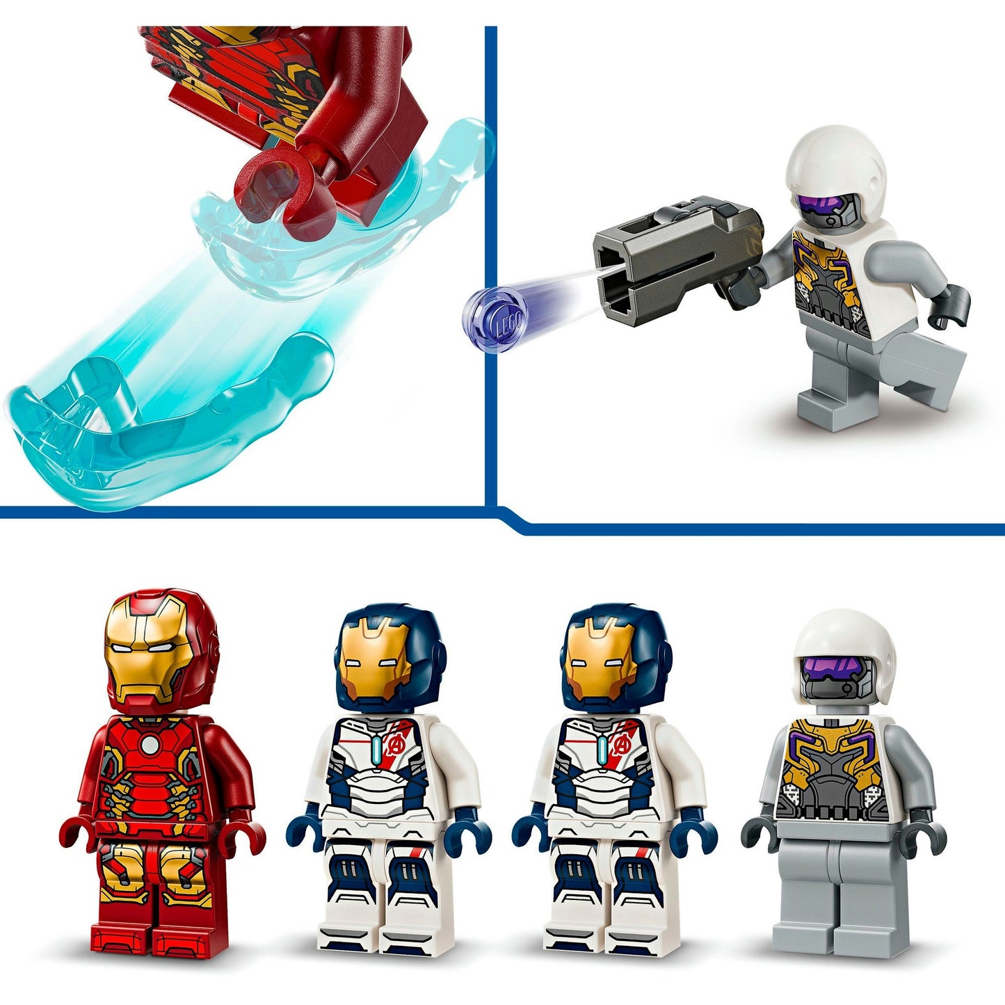 LEGO 76288 Marvel Super Heroes Iron Man & Iron Legion vs. HYDRA-Soldat, Konstruktionsspielzeug
