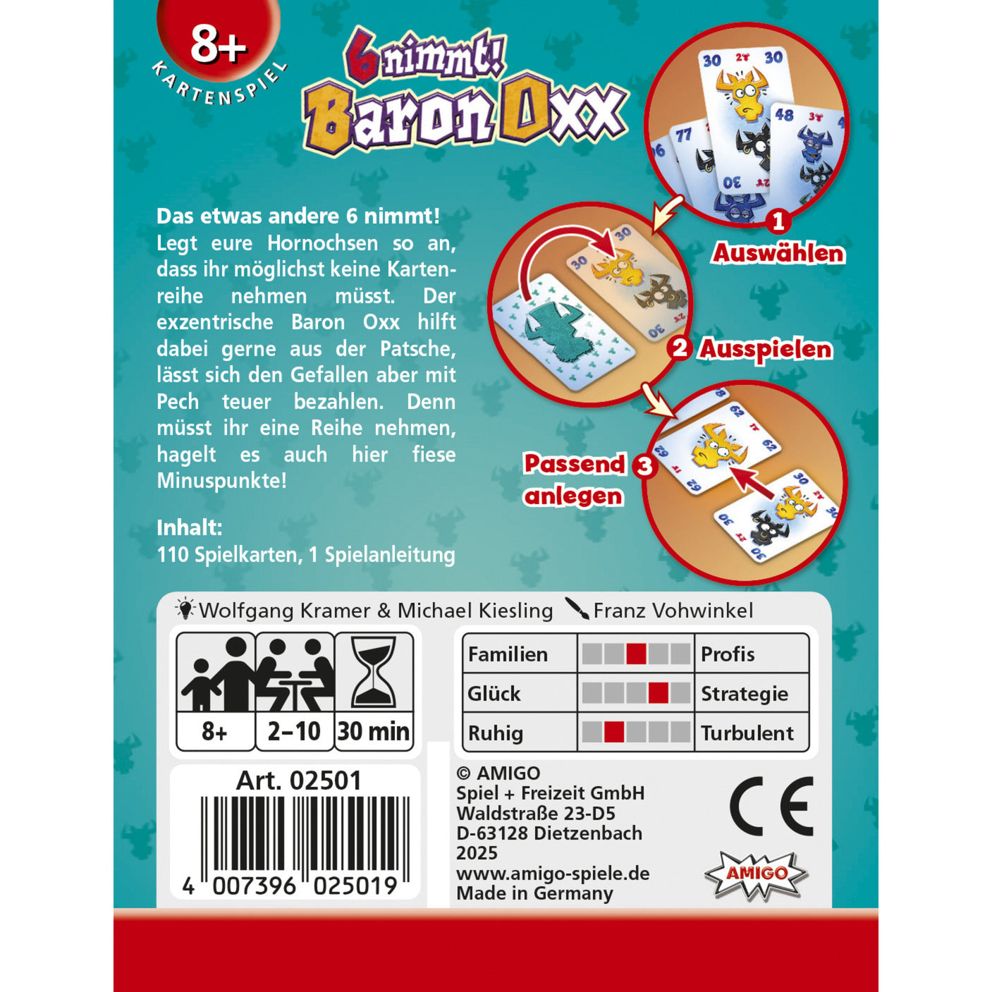 6 nimmt! Baron Oxx, Kartenspiel