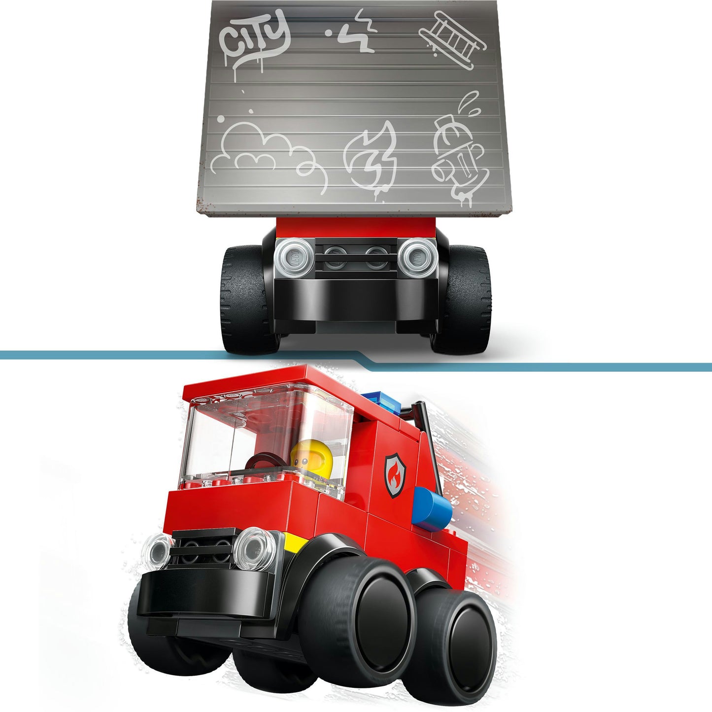 60482 City Coole Flitzer - Löschauto, Konstruktionsspielzeug