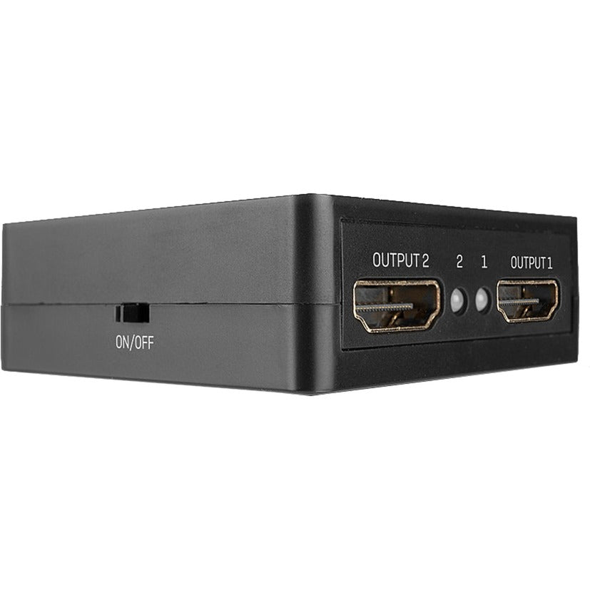 Lindy 2 Port HDMI Splitter 18Gbps (schwarz)