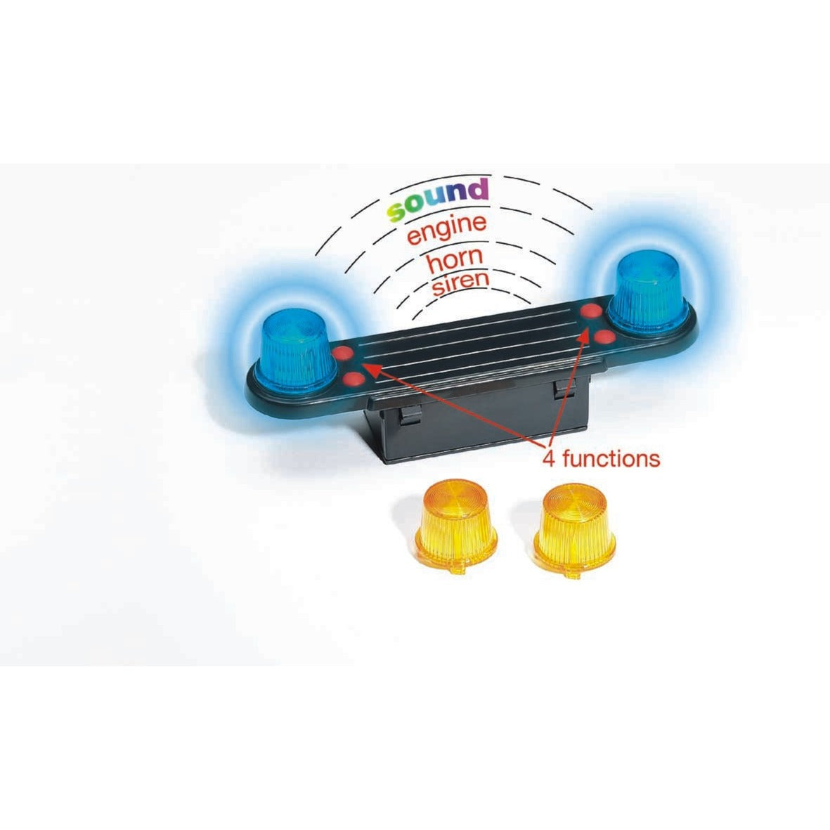 BRUDER Light and Sound Modul, Zubehör (Passend zu allen MAN, Scania- und MB Arocs-LKWs, MB Sprinter und Unimogs)