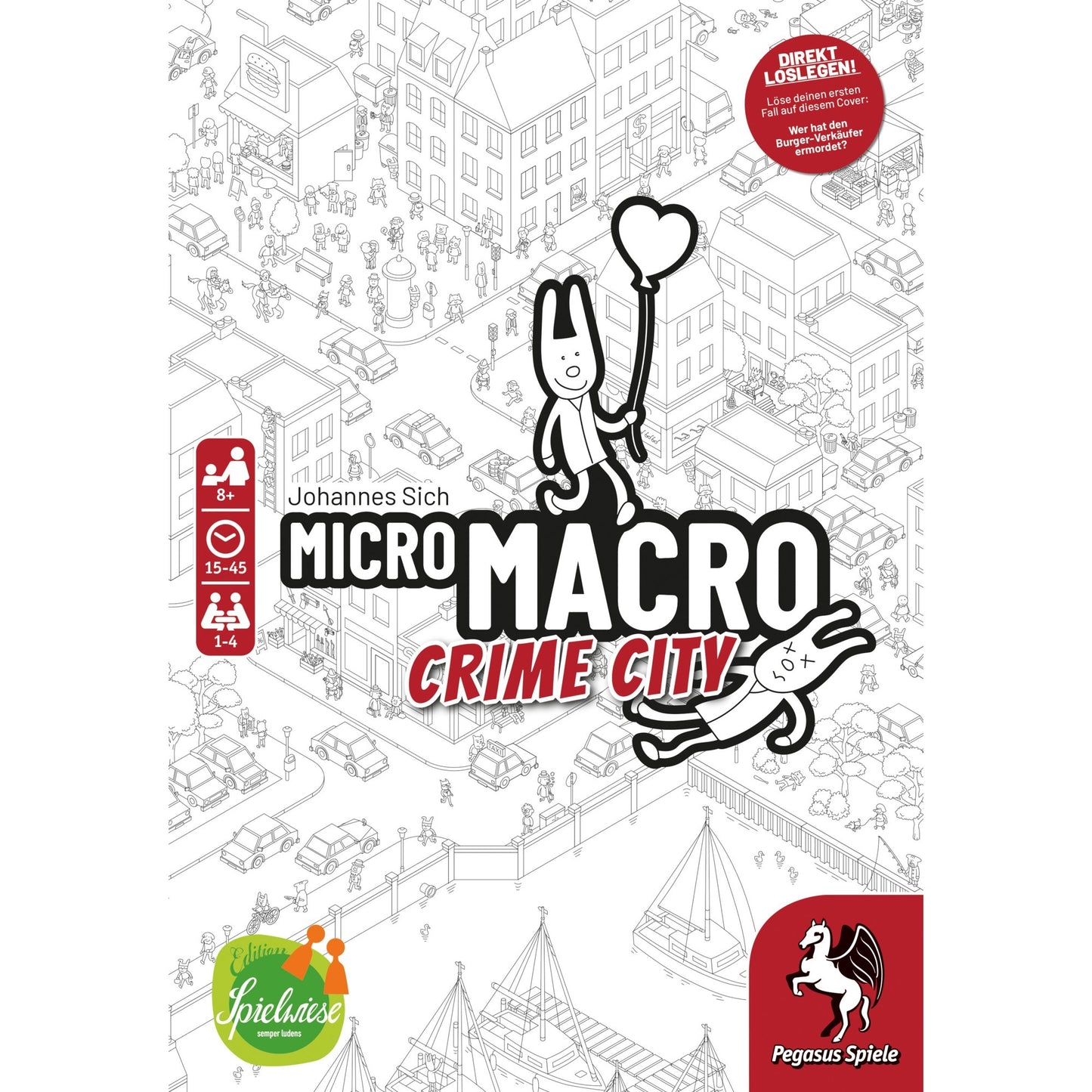 Pegasus MicroMacro: Crime City, Brettspiel