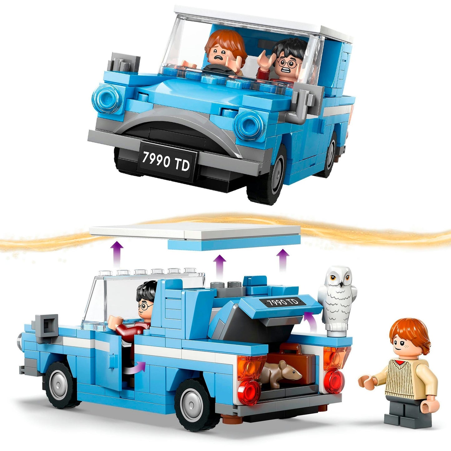 LEGO 76424 Harry Potter Fliegender Ford Anglia, Konstruktionsspielzeug