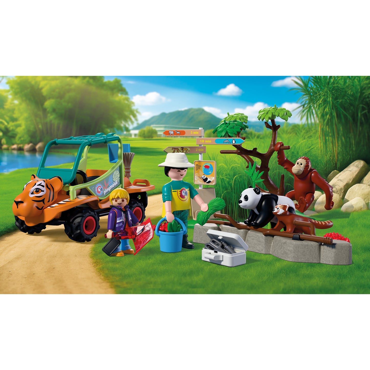 72072 Animals & Friends Zoo: Tierpflegermobil, Konstruktionsspielzeug