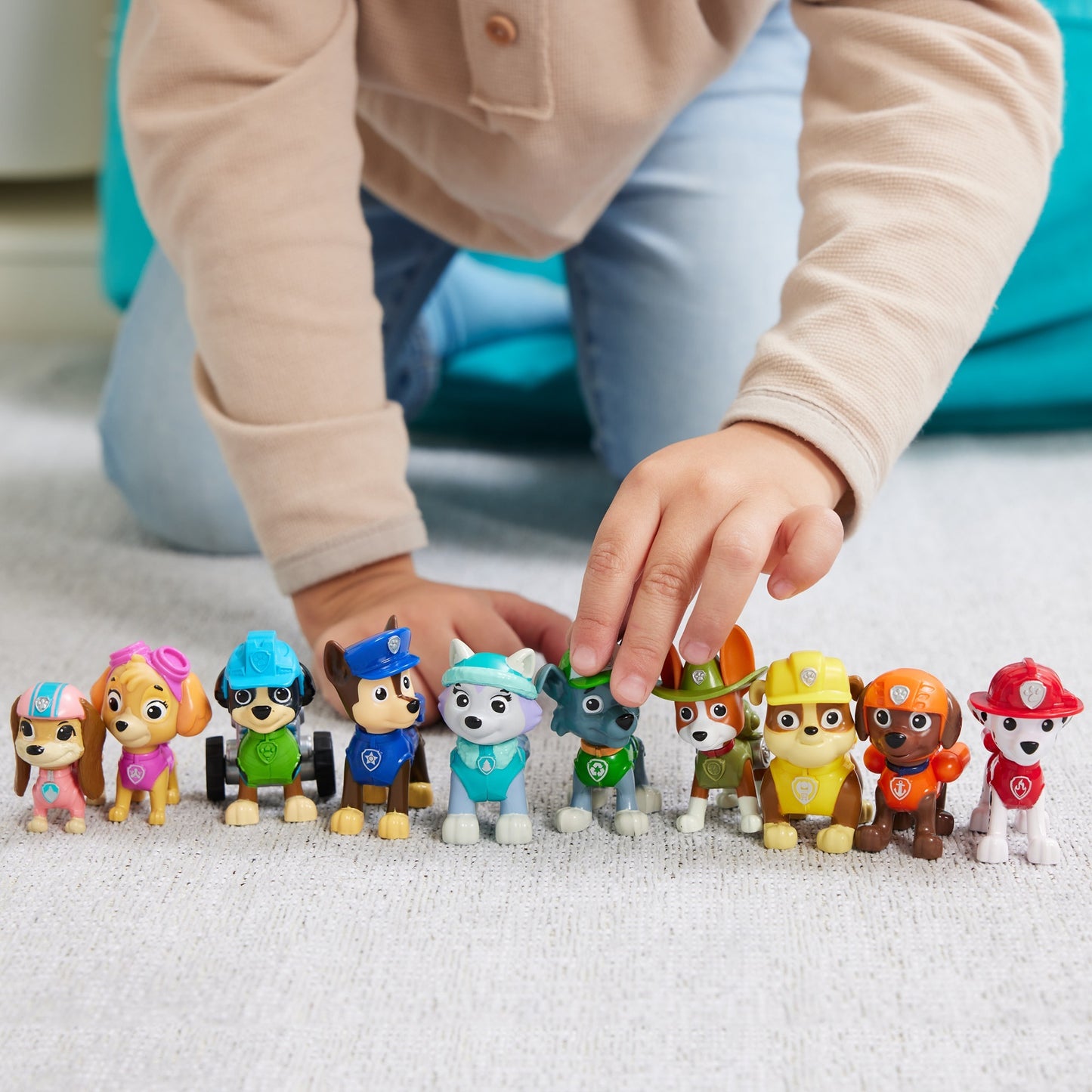 Spinmaster PAW Patrol - Action Pack Pups Geschenkset (10 Hundefiguren)