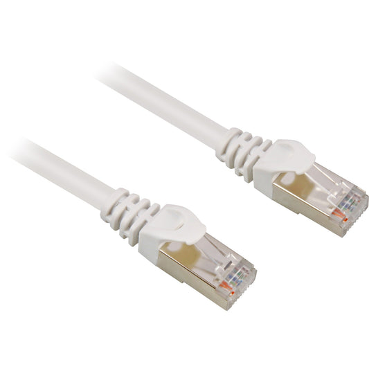 Sharkoon Patchkabel RJ45 Stecker > RJ45 Stecker CAT.6 S/FTP (weiss, 1,5 Meter)