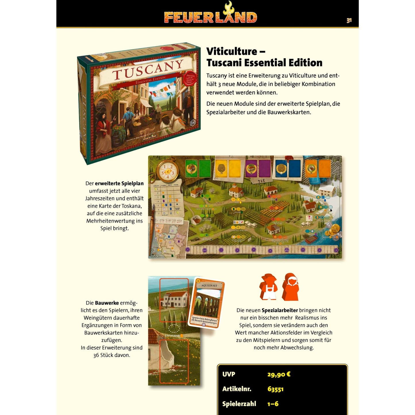 Pegasus Viticulture: Tuscany Essential Edition, Brettspiel