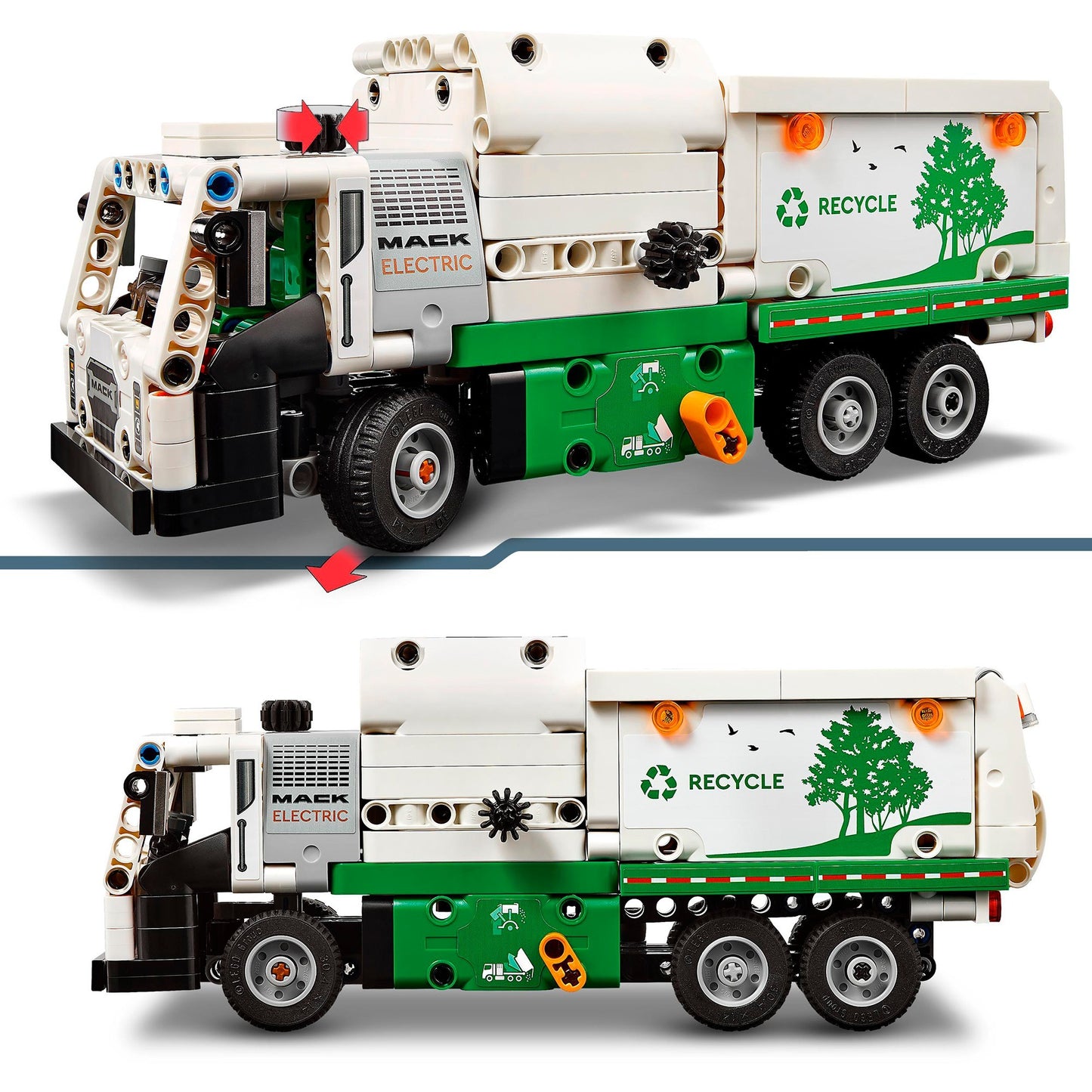 LEGO 42167 Technic Mack LR Electric Müllwagen, Konstruktionsspielzeug