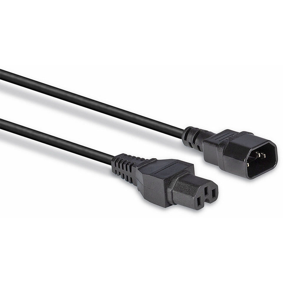 C14 an C15 'Hot Condition' Netzkabel, Stromversorgung