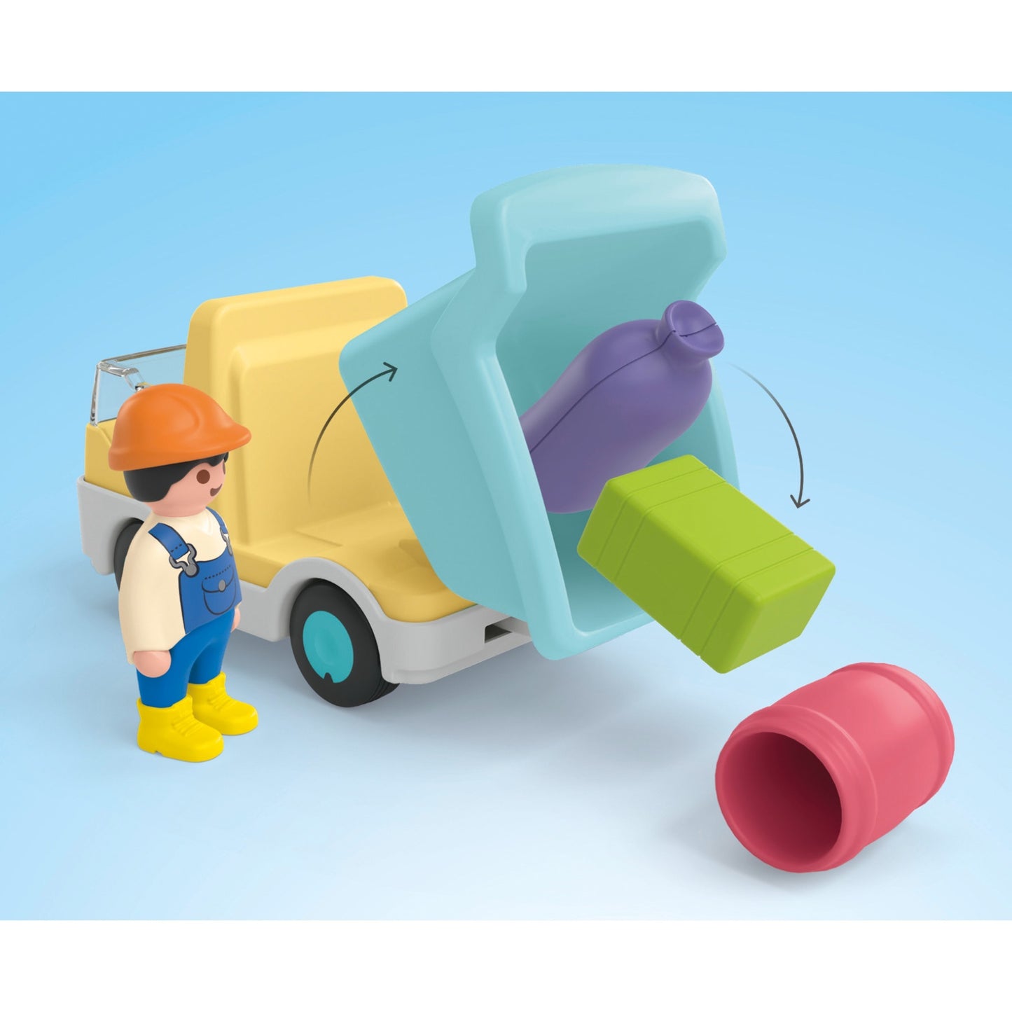 Playmobil 71686 Junior: LKW mit Sortiergarage