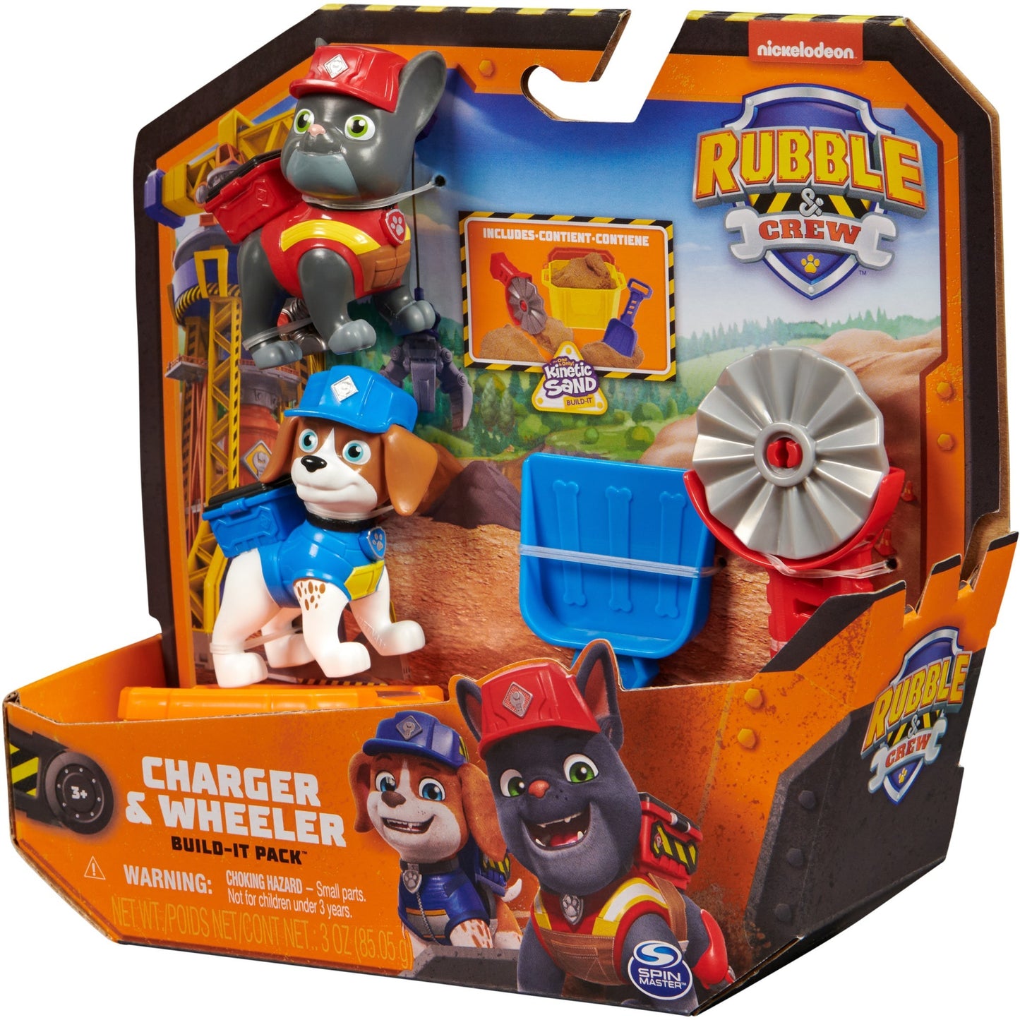 Spinmaster Rubble & Crew - Actionfiguren-Set mit Charger & Wheeler