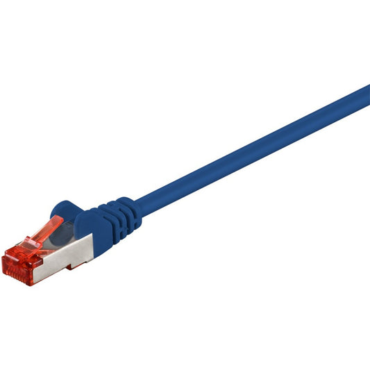 Goobay Patchkabel Cat.6 S/FTP (PiMF) (blau, 15cm)