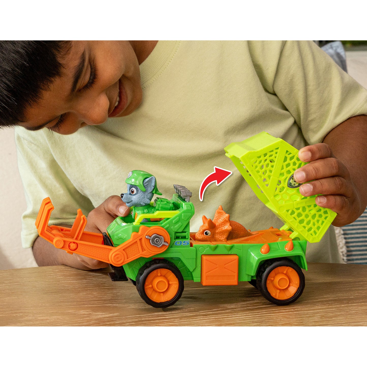 Paw Patrol: Der Dino Film - Rockys Dino-Rettungs-Recycler, Spielfahrzeug