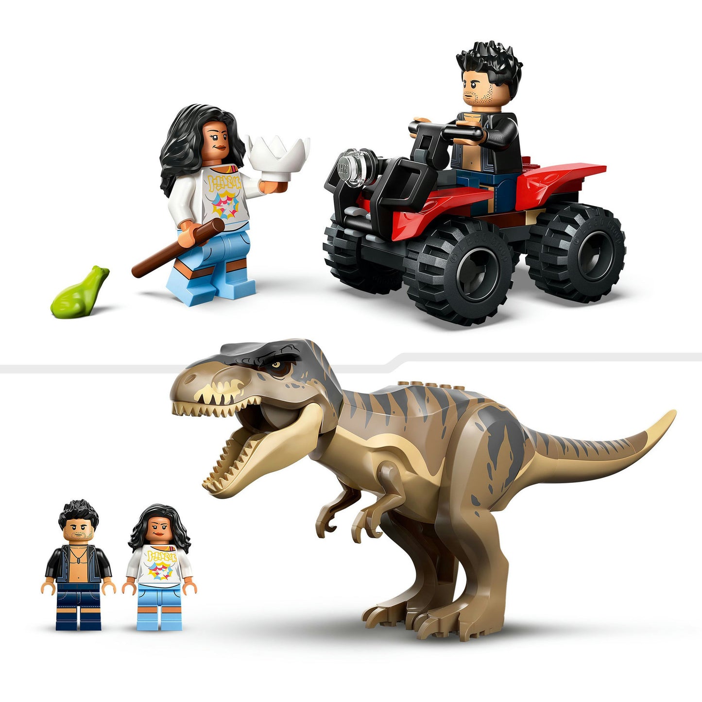 76975 Jurassic World Flucht vor dem T.Rex, Konstruktionsspielzeug