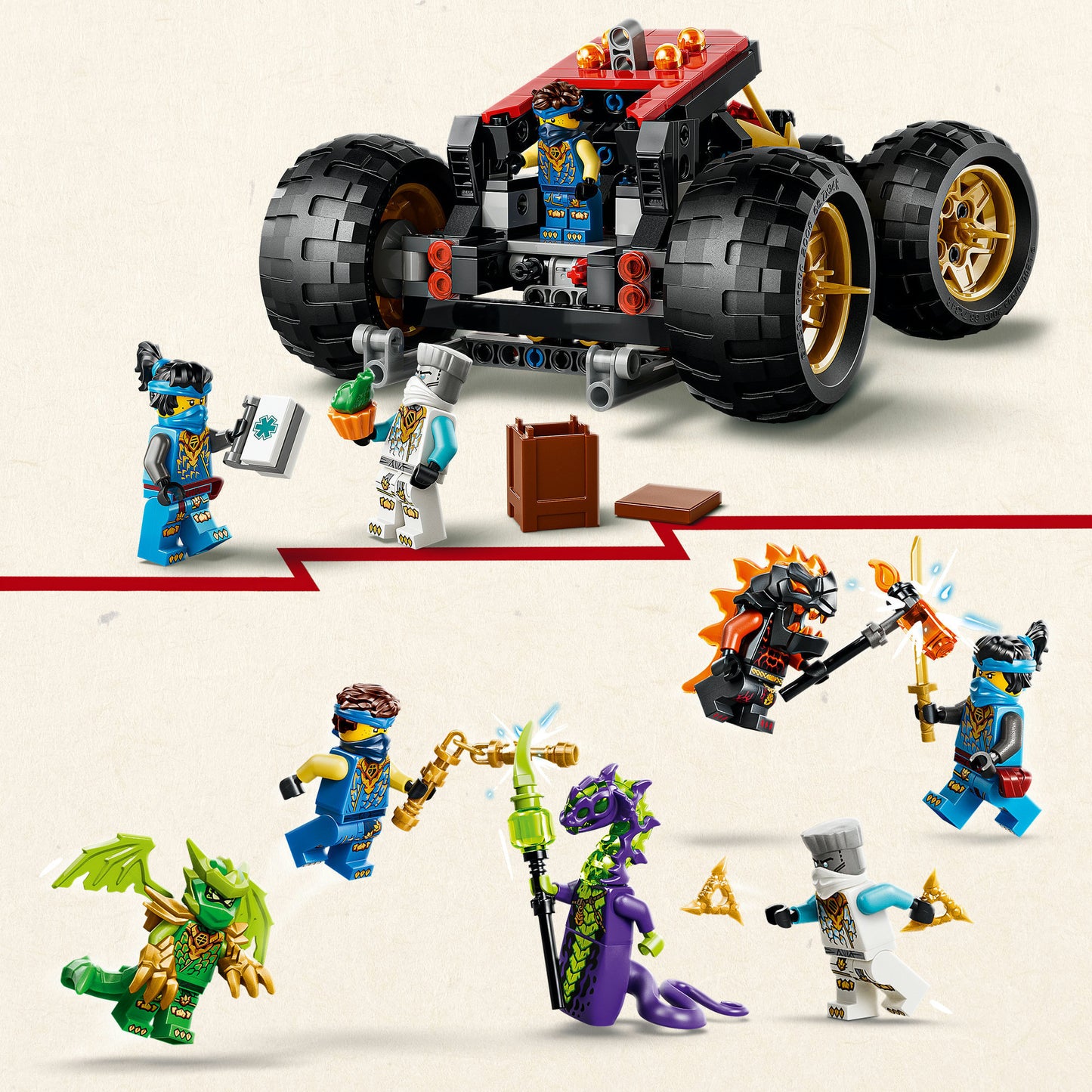71869 Ninjago Wüstensegler, Konstruktionsspielzeug