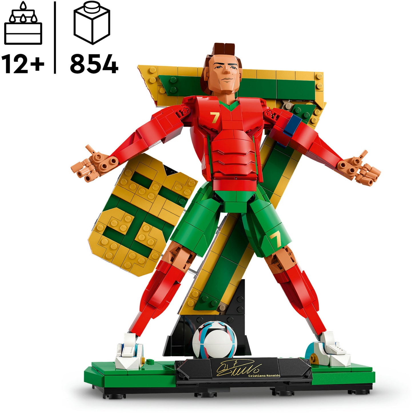 43016 Editions Cristiano Ronaldo - Fussballlegende, Konstruktionsspielzeug
