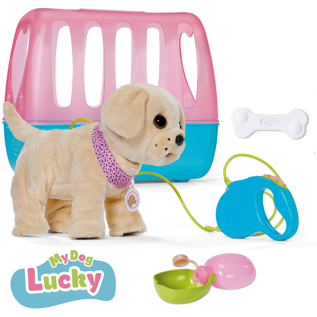 BABY born Mein Hund Lucky mit Box, Spielfigur