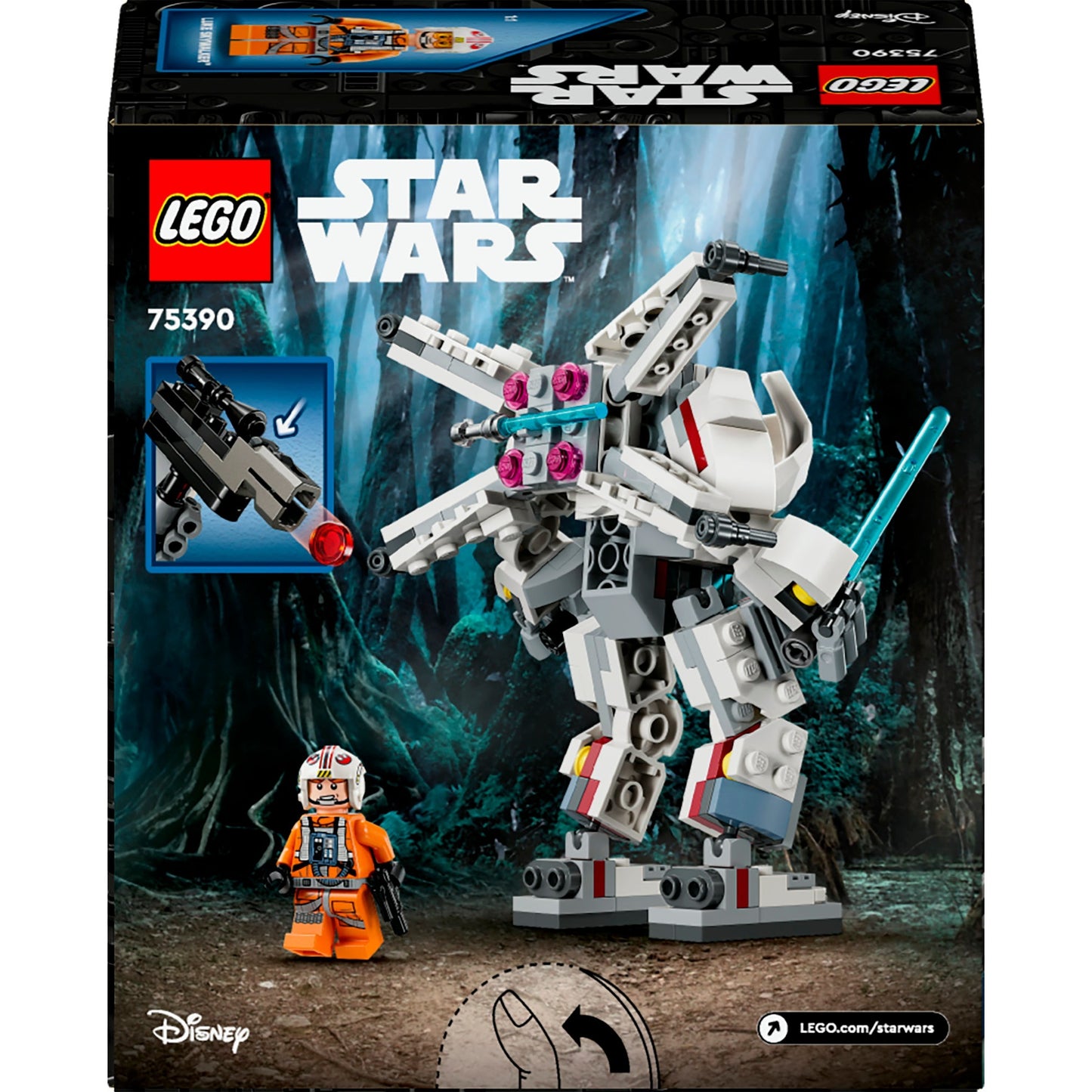 LEGO 75390 Star Wars Luke Skywalkers X-Wing Mech, Konstruktionsspielzeug