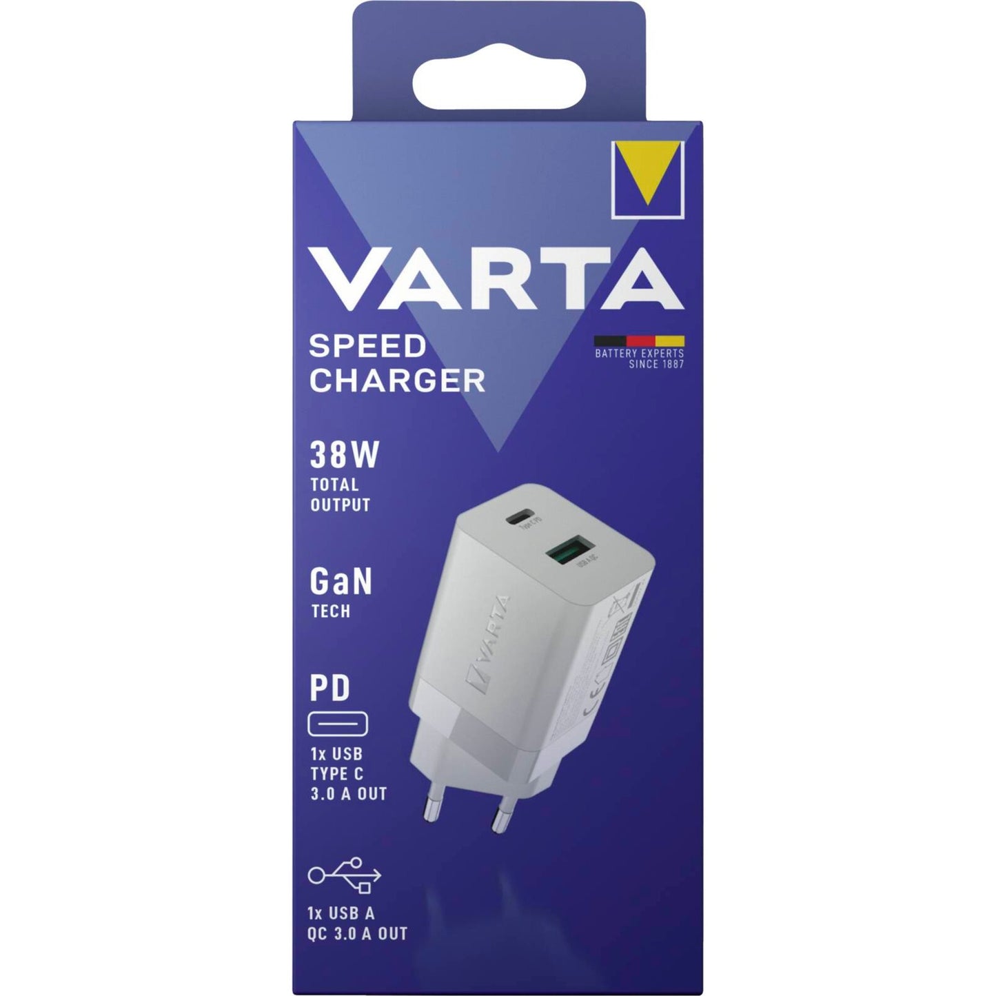 Varta Ladegerät Speed Charger (weiss, PD und QuickCharge)