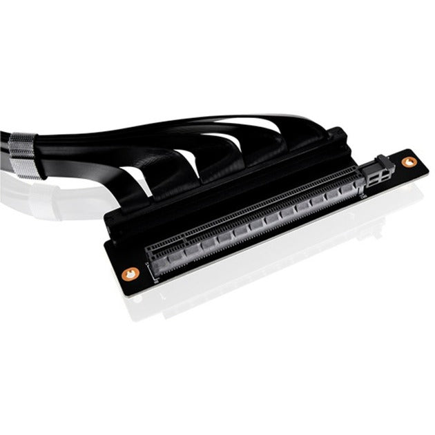 Thermaltake PCI-E 4.0 Dual 90° Riser Cable (schwarz, 40cm)