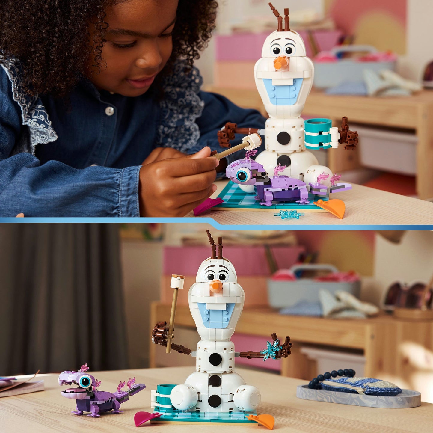 43287 Disney Princess Picknickspass mit Olaf und Bruni, Konstruktionsspielzeug