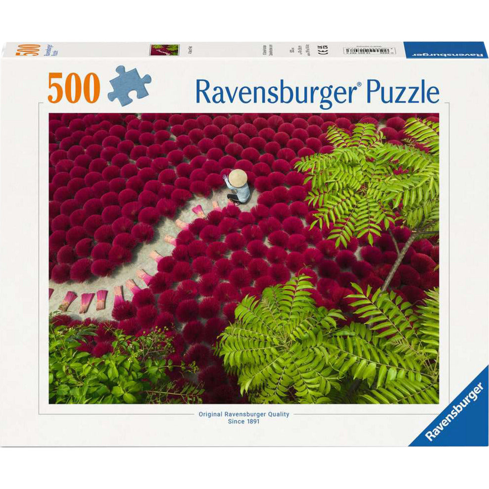 Puzzle Ein Meer aus Rot