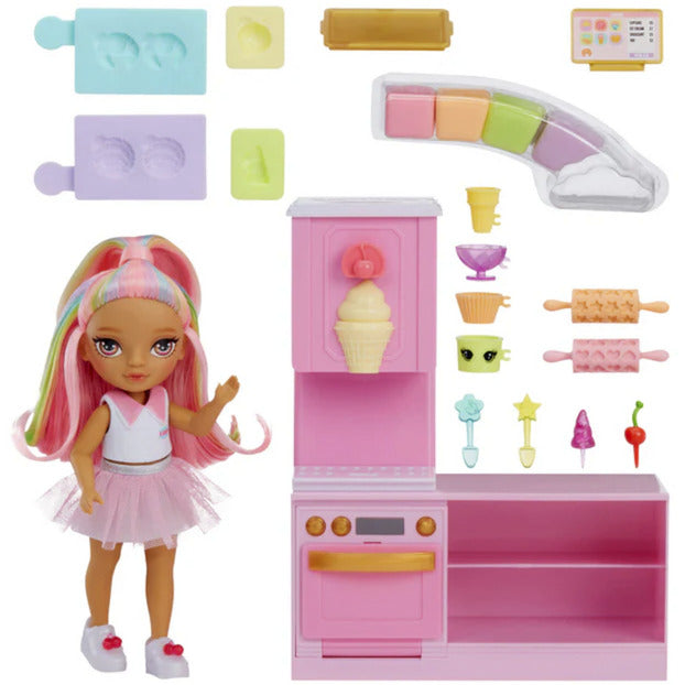 Rainbow High Little - Dessert Shop with Kandy Spielset, Spielfigur