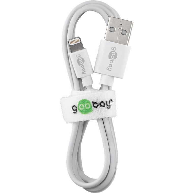 Goobay USB 2.0 Adapterkabel, USB-A Stecker > Lightning Stecker (weiss, 50cm)