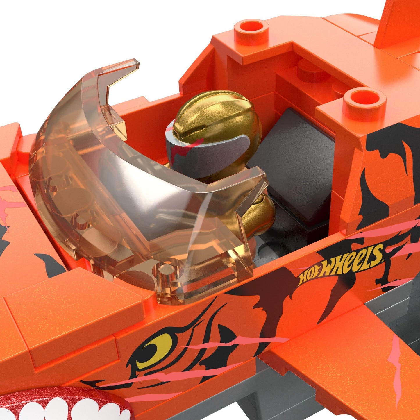 Hot Wheels Monster Trucks Tiger Shark Crash Wettkampf, Spielfahrzeug