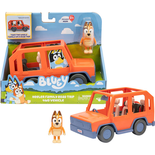 Bluey - Heeler Familienausflug 4WD Familienauto, Spielfahrzeug
