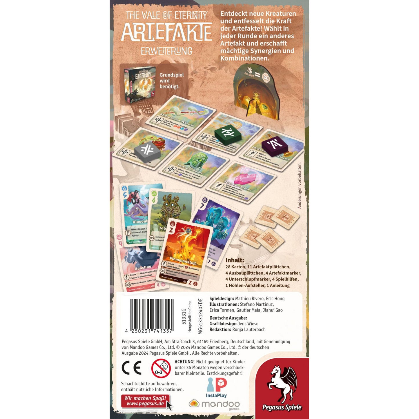 The Vale of Eternity: Artefakte, Brettspiel