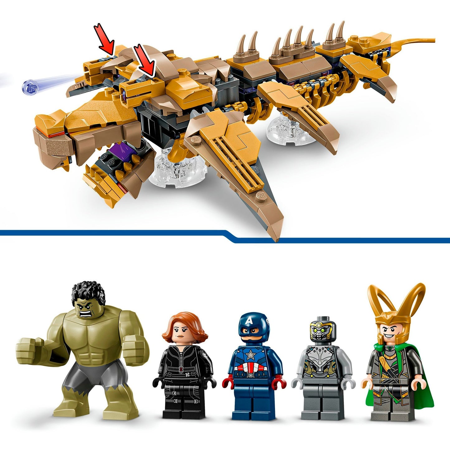 LEGO 76290 Marvel Super Heroes Avengers vs. Leviathan, Konstruktionsspielzeug