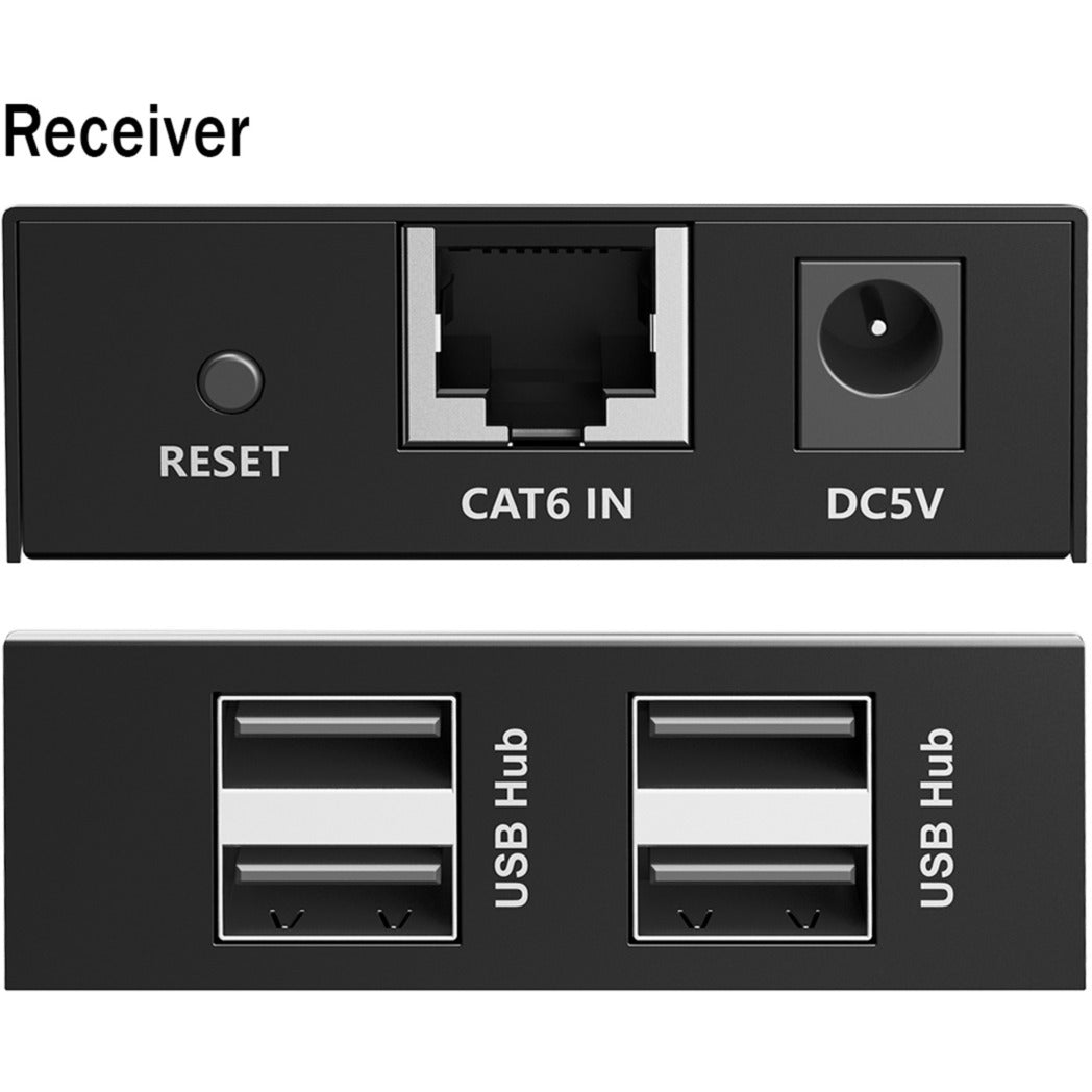 USB 2.0 CAT Extender-Set, 480 Mbps, 150 Meter, USB-Extender