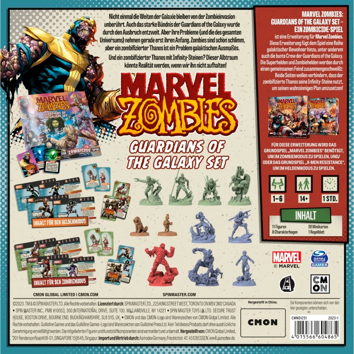 Asmodee Marvel Zombies - Guardians of the Galaxy Set, Kartenspiel