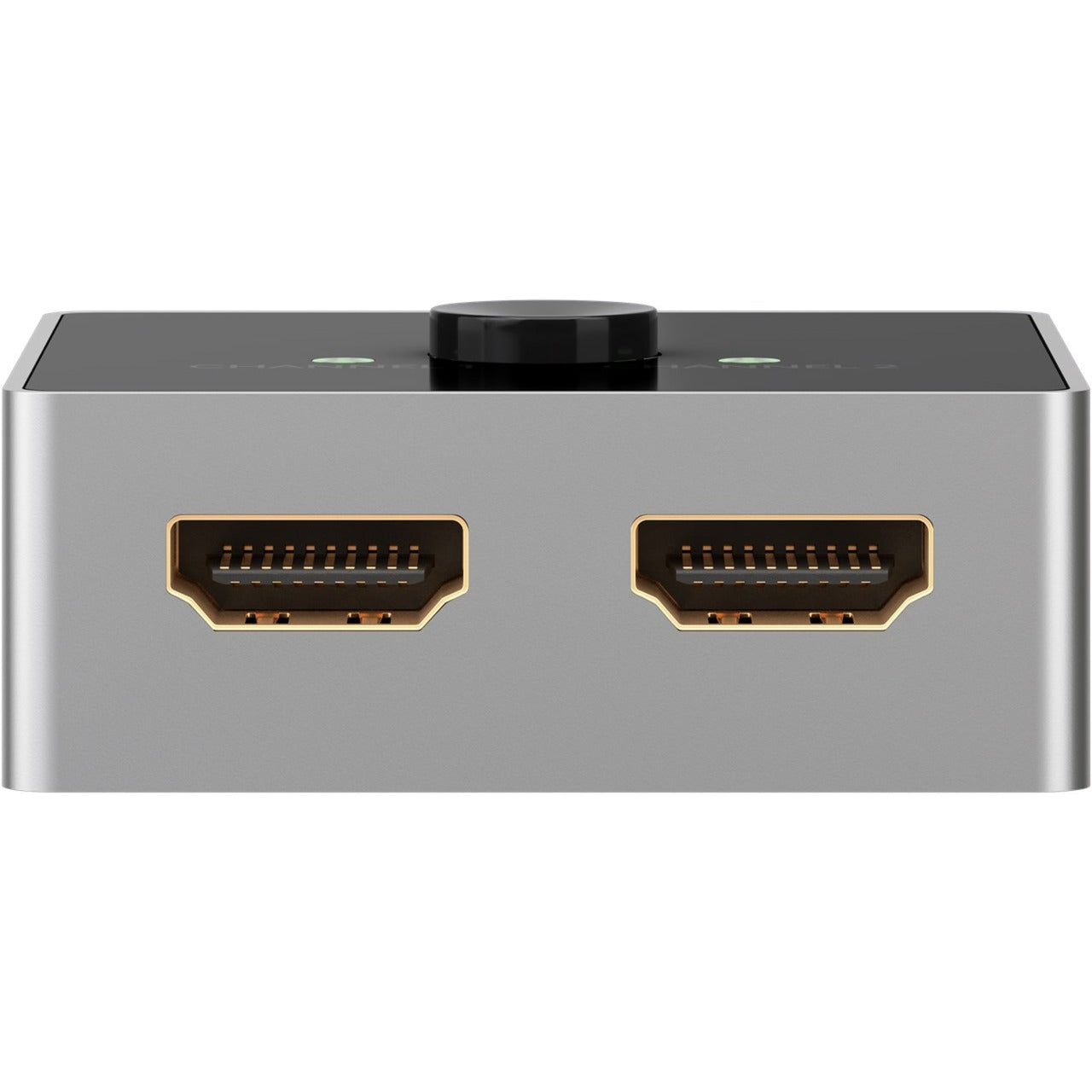 Goobay Manuelle HDMI-Umschaltbox 2 auf 1 (4K @ 60Hz), HDMI Switch (schwarz/silber)