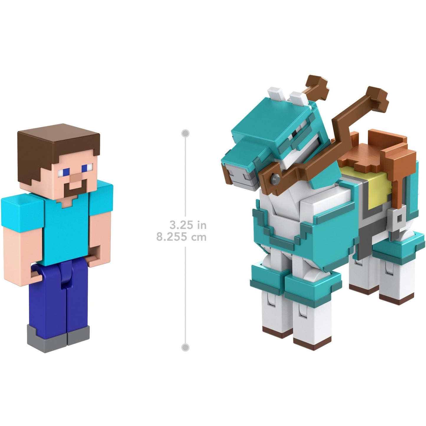 Mattel Minecraft Armored Horse and Steve