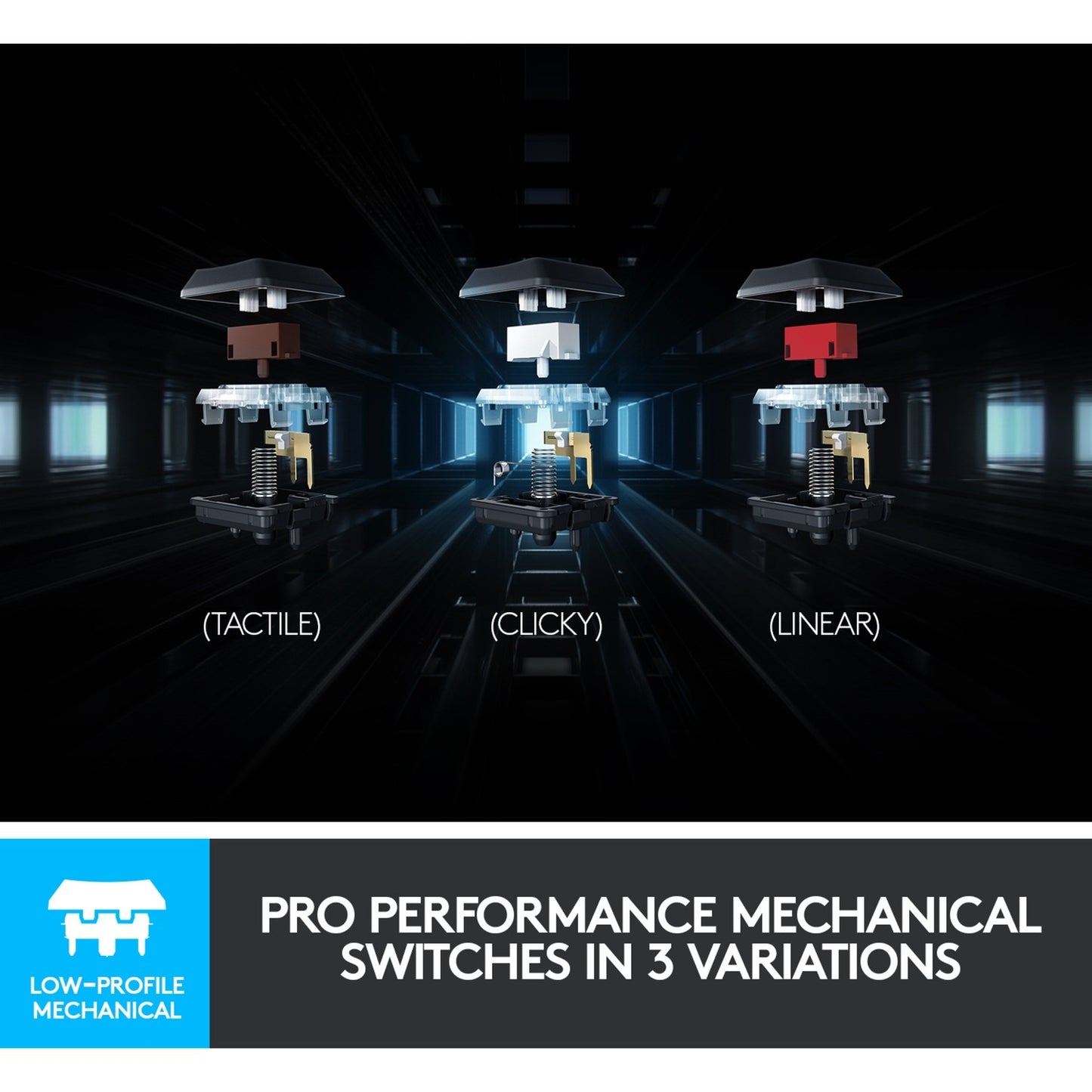 Logitech G915 LIGHTSPEED (schwarz, DE-Layout, GL Tactile)
